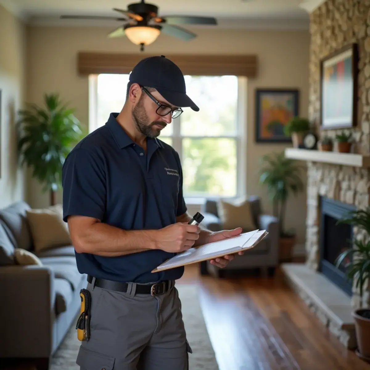 HVAC inspection of an air handler during a home sale in Venice, FL